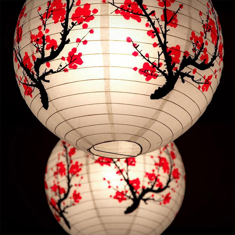 1PC Plum Blossom Paper Lantern - огляд і ціна Japanese Lantern Paper