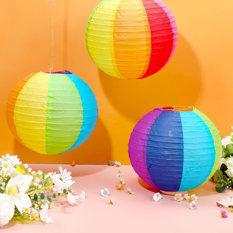 8Inch Colorful Paper Lanterns  - огляд і ціна Japanese Lantern Paper