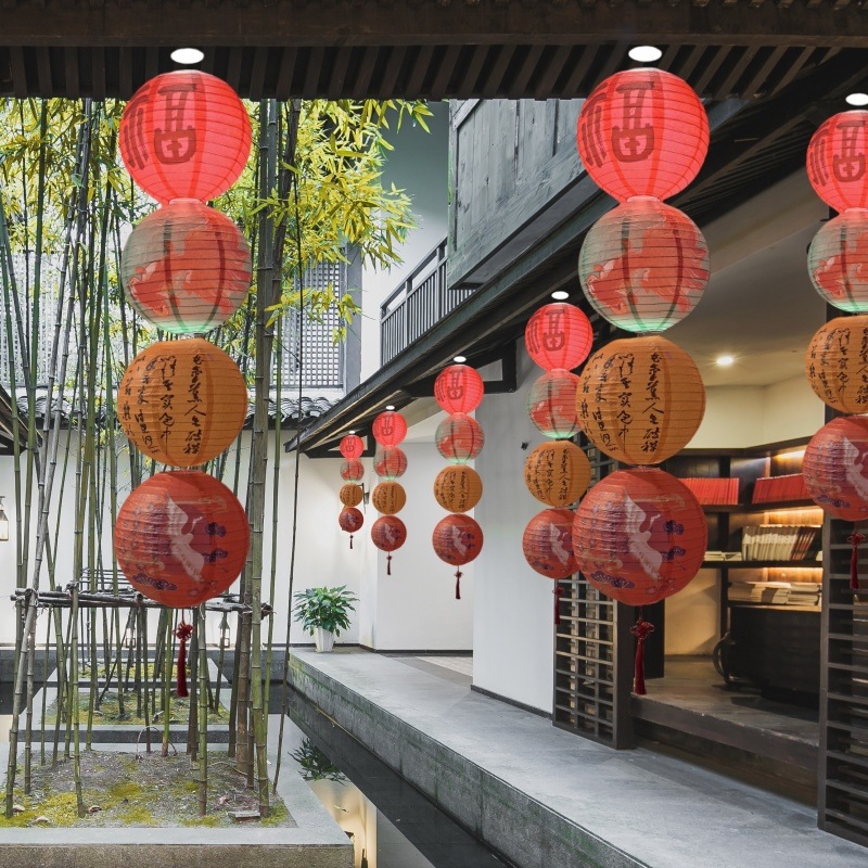 1piece 12inch 30cm Printed Flo - огляд і ціна Japanese Lantern Paper